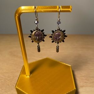 Sun and moon earrings